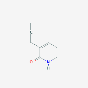 molecular formula C8H7NO B133830 3-propa-1,2-dienyl-1H-pyridin-2-one CAS No. 154012-62-1