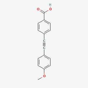 molecular formula C16H12O3 B13383019 4-(4-Methoxy-phenylethynyl)-benzoic acid 