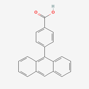 molecular formula C21H14O2 B13383021 Benzoic acid, 4-(9-anthracenyl)- 