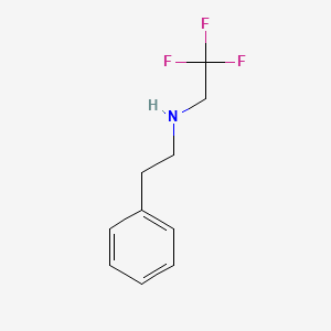 molecular formula C10H12F3N B1338303 苯乙基-(2,2,2-三氟乙基)-胺 CAS No. 106241-19-4