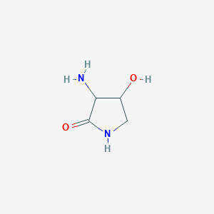 molecular formula C4H8N2O2 B13383584 (3R,4R)-3-Amino-4-hydroxy-pyrrolidin-2-one 