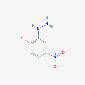 molecular formula C6H6FN3O2 B1338359 (2-氟-5-硝基苯基)肼 CAS No. 106133-89-5