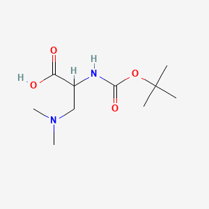 B1338360 2-((tert-Butoxycarbonyl)amino)-3-(dimethylamino)propanoic acid CAS No. 851653-36-6