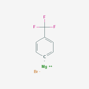 molecular formula C7H4BrF3Mg B13383637 magnesium;trifluoromethylbenzene;bromide 