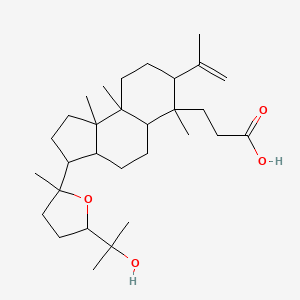 molecular formula C30H50O4 B13383713 3,4-Secodammar-4(28)-en-3-oic acid, 20,24-epoxy-25-hydroxy-, (24S)- 