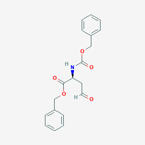 molecular formula C19H19NO5 B1338372 Benzyl 4-oxo-2-(s)-[[(phenylmethoxy)carbonyl]amino]butanoate CAS No. 58578-45-3