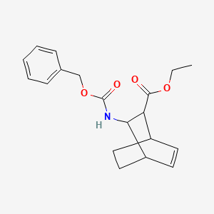 molecular formula C19H23NO4 B13383731 ethyl (1S,2S,3S,4R)-3-[[(Benzyloxy)carbonyl]amino]bicyclo[2.2.2]oct-5-ene-2-carboxylate 