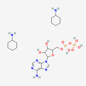 molecular formula C22H41N7O10P2 B13383774 ADP (cyclohexanamine) 