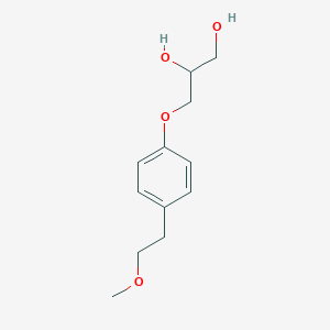 molecular formula C12H18O4 B133838 1,2-Propanediol, 3-(4-(2-methoxyethyl)phenoxy)- CAS No. 62572-90-1