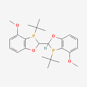 molecular formula C24H32O4P2 B13383817 3-tert-butyl-2-(3-tert-butyl-4-methoxy-2H-1,3-benzoxaphosphol-2-yl)-4-methoxy-2H-1,3-benzoxaphosphole 