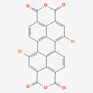 molecular formula C24H6Br2O6 B1338383 11,22-dibromo-7,18-dioxaheptacyclo[14.6.2.22,5.03,12.04,9.013,23.020,24]hexacosa-1(22),2,4,9,11,13(23),14,16(24),20,25-decaene-6,8,17,19-tetrone CAS No. 118129-60-5