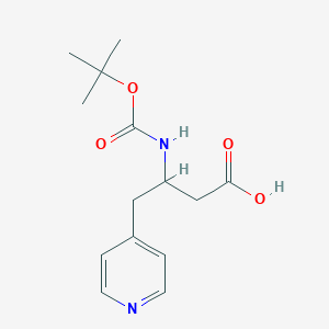 molecular formula C14H20N2O4 B13383833 (R)-3-(Boc-amino)-4-(4-pyridyl)butyric acid 