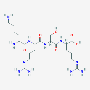 molecular formula C21H43N11O6 B13383840 H-Lys-arg-ser-arg-OH 