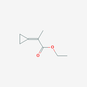 molecular formula C8H12O2 B1338385 Ethyl 2-cyclopropylidenepropanoate CAS No. 55281-62-4