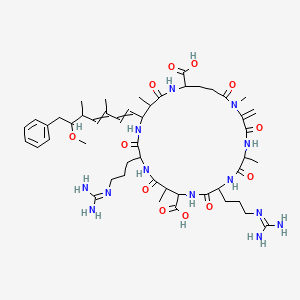 molecular formula C49H75N13O12 B13383874 Cyanoginosin RR; Cyanoviridin RR 