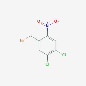 molecular formula C7H4BrCl2NO2 B1338392 Benzene, 1-(bromomethyl)-4,5-dichloro-2-nitro- CAS No. 93213-80-0