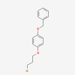 molecular formula C16H17BrO2 B1338393 1-(Benzyloxy)-4-(3-bromopropoxy)benzene CAS No. 80199-92-4