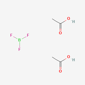 molecular formula C4H8BF3O4 B1338400 Acetic acid;trifluoroborane CAS No. 7578-36-1