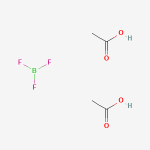 molecular formula C4H8BF3O4 B1338400 Boron trifluoride acetic acid complex CAS No. 7578-36-1