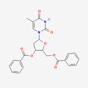 molecular formula C24H22N2O7 B13384009 3',5'-di-O-benzoyl thymidine 