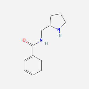 molecular formula C12H16N2O B1338403 N-(pyrrolidin-2-ylmethyl)benzamide CAS No. 247233-99-4