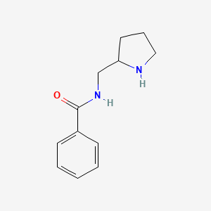molecular formula C12H16N2O B1338403 Benzamide, N-(2-pyrrolidinylmethyl)- CAS No. 247233-99-4