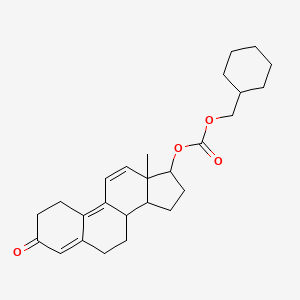 molecular formula C26H34O4 B13384079 Trenbolone cyclohexylmethyl carbonate 
