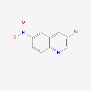 molecular formula C10H7BrN2O2 B1338410 3-Bromo-8-methyl-6-nitroquinoline CAS No. 210708-22-8