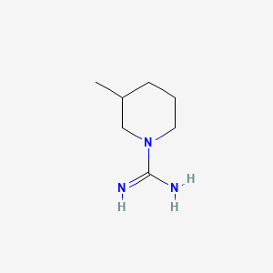 molecular formula C7H15N3 B13384105 3-Methylpiperidine-1-carboximidamide 