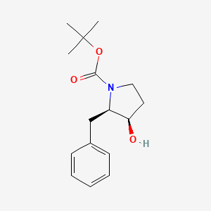 cis-tert-Butyl 2-benzyl-3-hydroxypyrrolidine-1-carboxylate