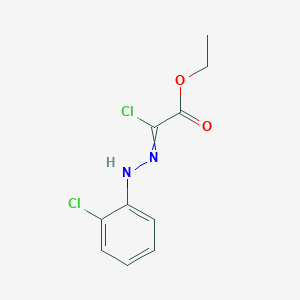 molecular formula C10H10Cl2N2O2 B13384152 Ethyl 2-chloro-2-[2-(2-chlorophenyl)hydrazono]-acetate 