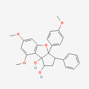 molecular formula C26H26O6 B13384190 Ferrugin 