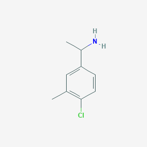 molecular formula C9H12ClN B13384196 1-(4-Chloro-3-methylphenyl)ethanamine 