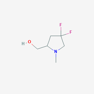 molecular formula C6H11F2NO B13384217 (S)-4,4-Difluoro-1-methylpyrrolidine-2-methanol 