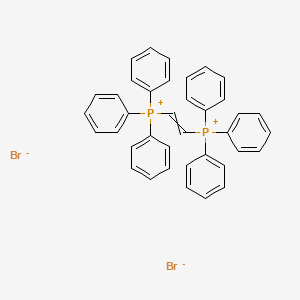 molecular formula C38H32Br2P2 B13384221 Triphenyl(2-triphenylphosphaniumylethenyl)phosphanium;dibromide 