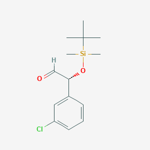 (R)-2-[(tert-Butyldimethylsilyl)oxy]-2-(3-chlorophenyl)acetaldehyde
