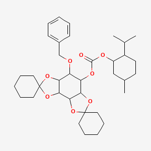 molecular formula C36H52O8 B13384258 6-O-Benzyl-1-(+)-carboxymenthyl-2,3 