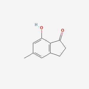 molecular formula C10H10O2 B1338428 5-甲基-7-羟基-1-茚酮 CAS No. 68293-32-3