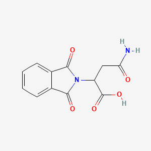 molecular formula C12H10N2O5 B13384290 N-phthaloyl asparagine 