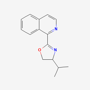 molecular formula C15H16N2O B13384294 2-Isoquinolin-1-yl-4-propan-2-yl-4,5-dihydro-1,3-oxazole 