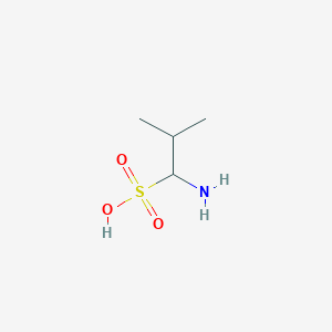 molecular formula C4H11NO3S B133843 1-Amino-2-methylpropane-1-sulfonic acid CAS No. 141044-68-0