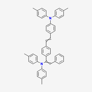 molecular formula C50H44N2 B13384344 4-(Di-p-tolylamino)-4'-[(di-p-tolylamino) styryl]stilbene 