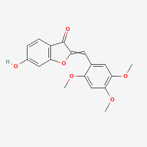 molecular formula C18H16O6 B13384361 6-Hydroxy-2-[(2,4,5-trimethoxyphenyl)methylidene]-1-benzofuran-3-one 
