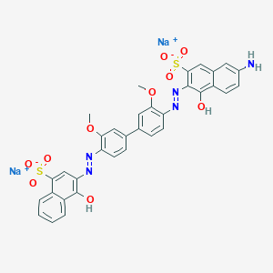 molecular formula C34H25N5Na2O10S2 B13384380 C.I. Direct blue 151, disodium salt CAS No. 6449-35-0