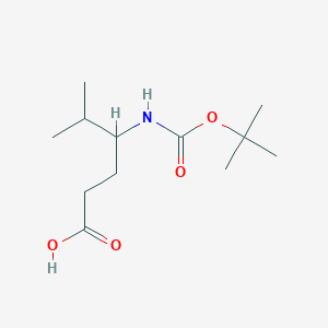 molecular formula C12H23NO4 B13384412 4-(Boc-amino)-5-methylhexanoic acid 