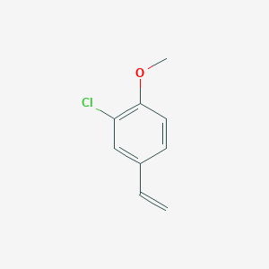 molecular formula C9H9ClO B1338442 2-Chloro-4-ethenyl-1-methoxybenzene CAS No. 80122-42-5