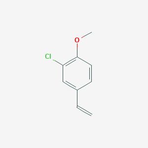 molecular formula C9H9ClO B1338442 Benzene, 2-chloro-4-ethenyl-1-methoxy- CAS No. 80122-42-5