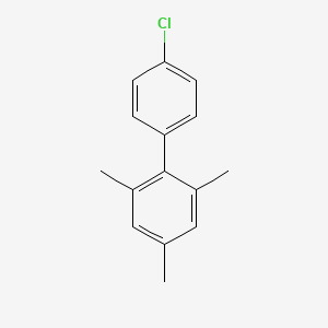 molecular formula C15H15Cl B13384427 1,1'-Biphenyl, 4'-chloro-2,4,6-trimethyl- CAS No. 53243-83-7