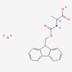 molecular formula C18H19NO5 B13384478 N-Fmoc-L-alanine Hydrate 