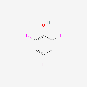 molecular formula C6H3FI2O B13384489 4-Fluoro-2,6-diiodo-phenol CAS No. 392-72-3